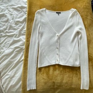 White cardigan